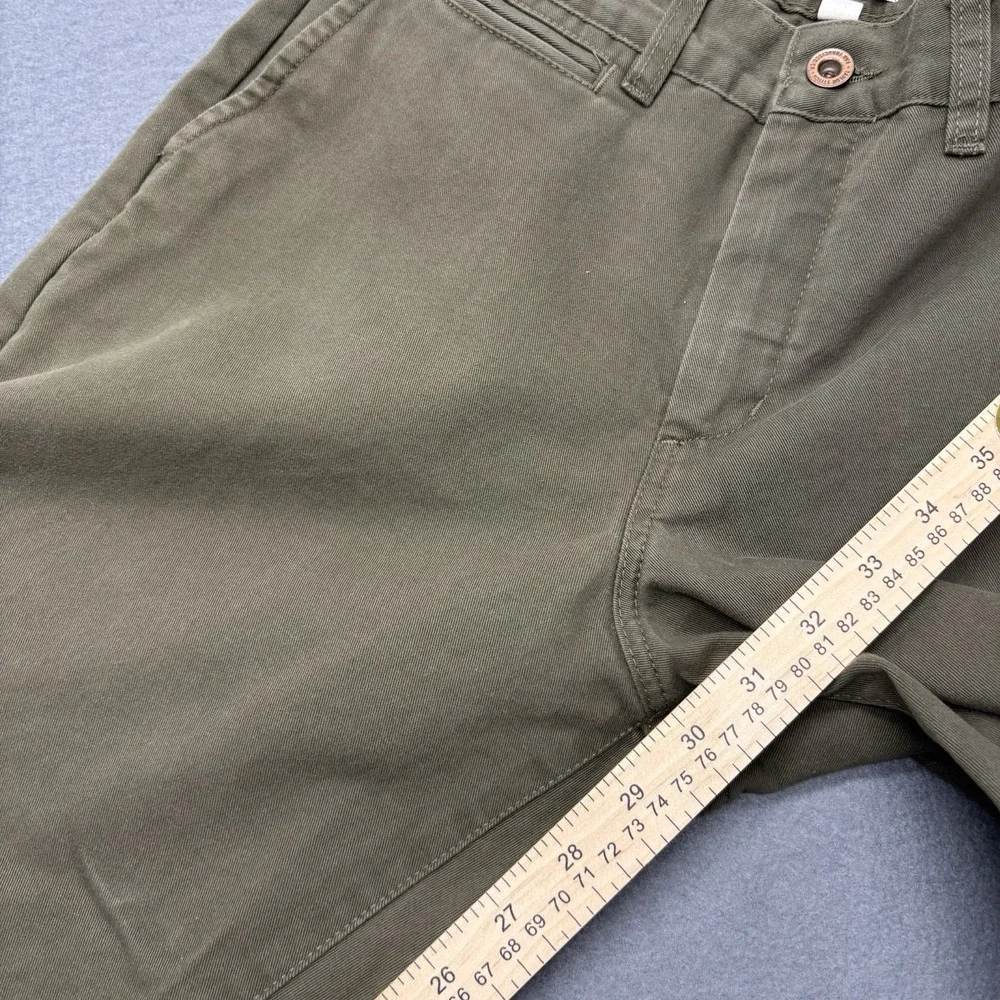Taylor Stitch Pants Mens Size 31 (30x30) Democratic Fit Green‎ 100% Cotton Chino